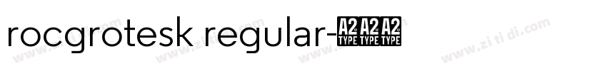 rocgrotesk regular字体转换
